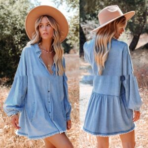 Vintage Loose Denim Dress